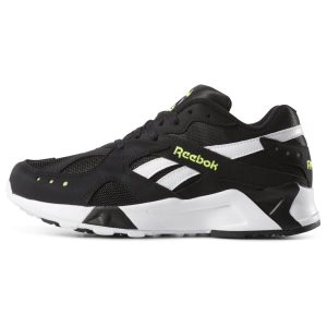 Adidasy Damskie Reebok Aztrek Czarne/Białe/Żółte PL 73YPSTJ